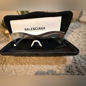 Balenciaga Metallic Silver Eyewear
